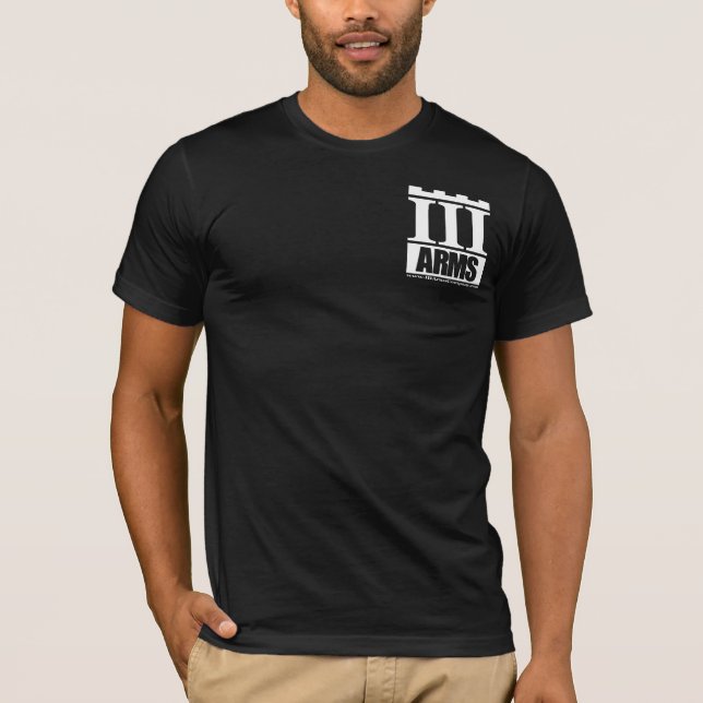 T-shirt Logo avant de poche, des textes dos dessus - (Devant)