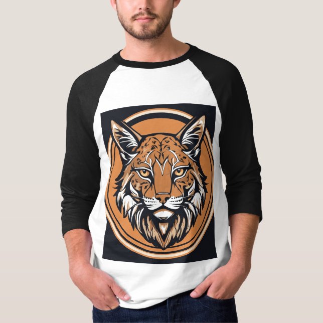 T-shirt Logo avec bobcat stylisé (Devant)