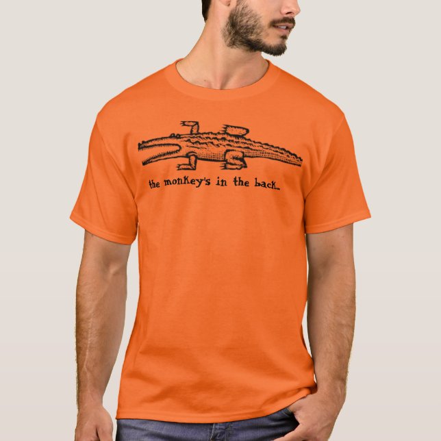 T-shirt logo, avez-vous vu le singe ? 4 (Devant)