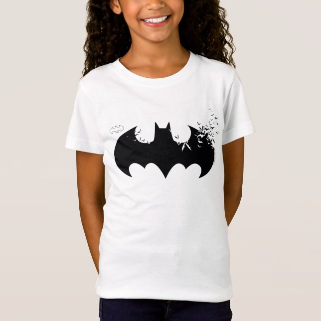 T-Shirt Logo Batman Classique Dissolé En Batats (Devant)