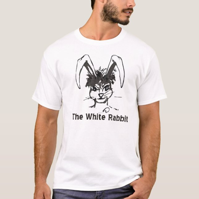 T-shirt Logo blanc a de lapin (Devant)