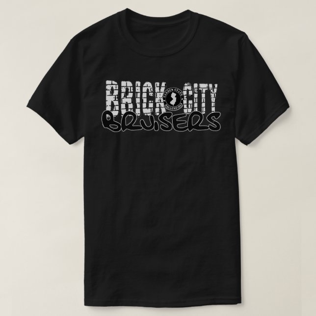 T-shirt Logo blanc Brick City Bruisers (Design devant)