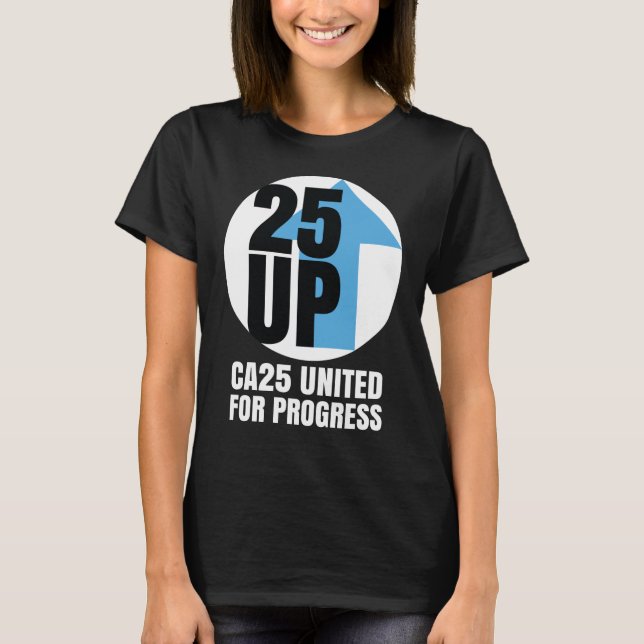 T-shirt Logo blanc CA25UP Lg Relaxed-Fit V-Neck Tee (Devant)