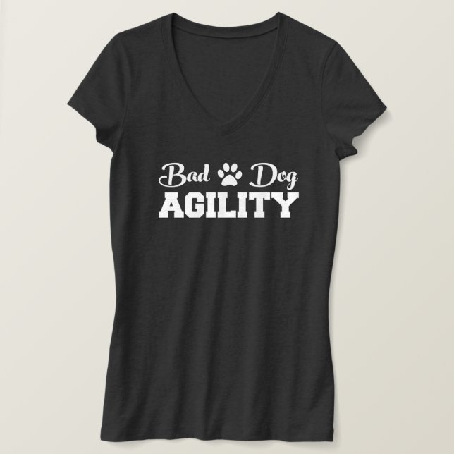 T-shirt Logo Blanc, Gros Chien Curieux (Design devant)