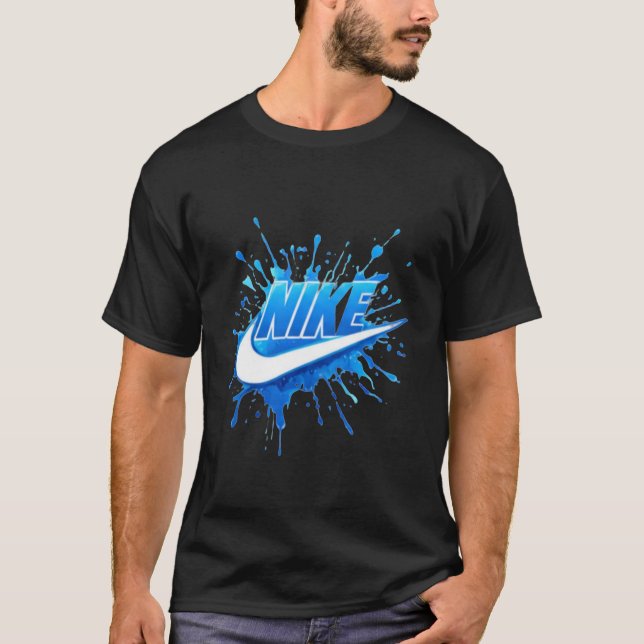 T-shirt Logo Blue Splash Street (Devant)
