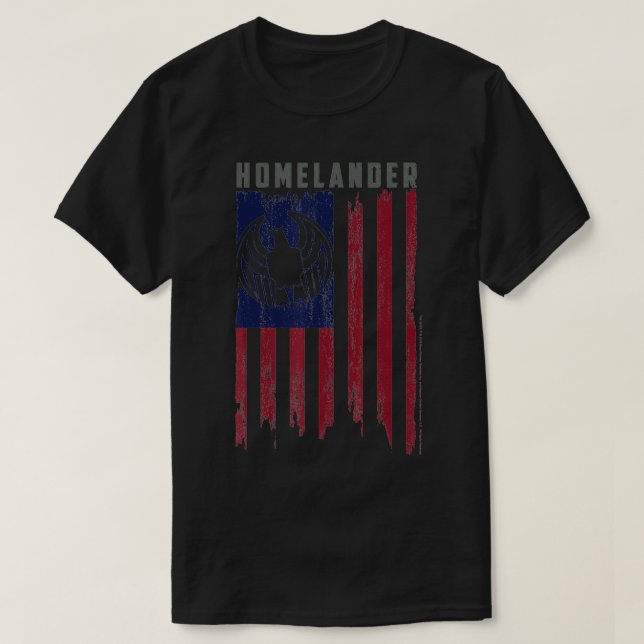 T-shirt Logo Boys Homelander Flag Eagle  (Design devant)