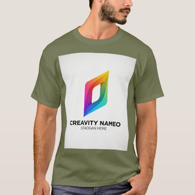 T-shirt Logo brillant : Innovation futuriste (Devant)