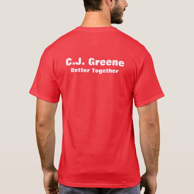 T-shirt Logo C.J. greene tee - shirt (Dos)