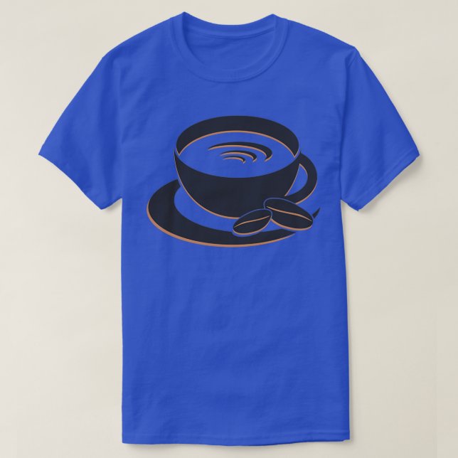 T-shirt logo café noir (Design devant)