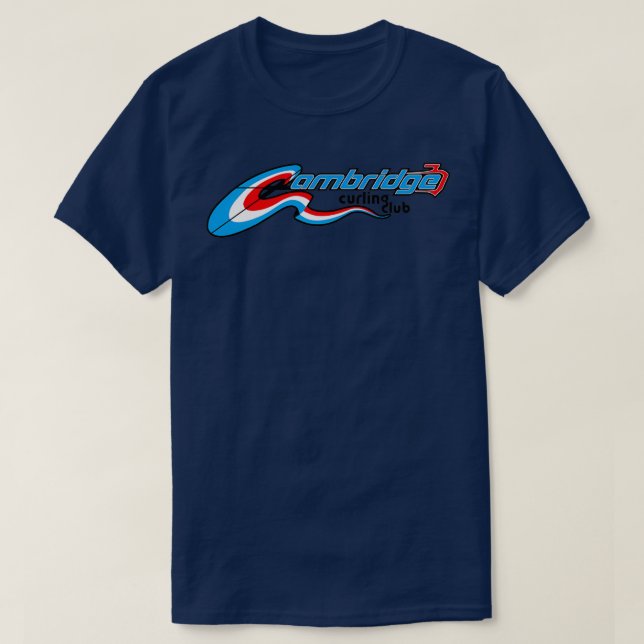 T-shirt logo cambridge curling (Design devant)