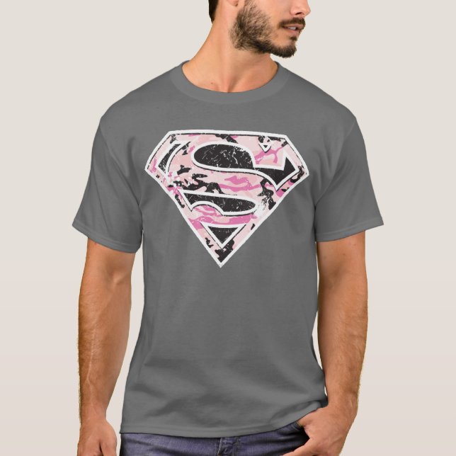 T-shirt Logo Camouflage Supergirl (Devant)