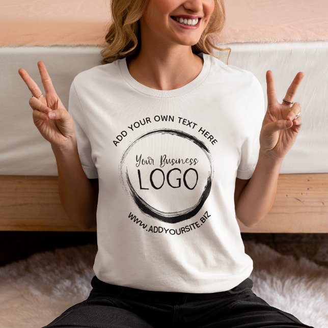 T-shirt Logo cercle noir minimaliste (Minimalist Black Circle Logo T-Shirt)