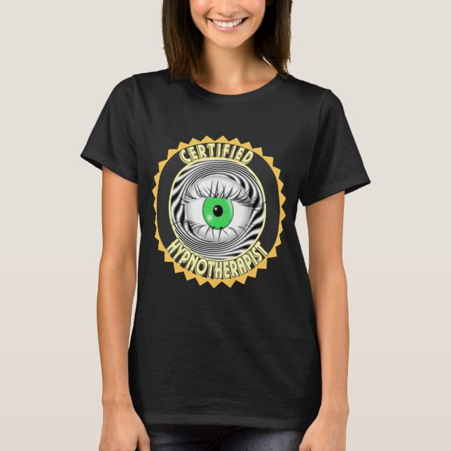 T-SHIRT LOGO CERTIFIÉ DE HYPNOTHERAPIST (Devant)