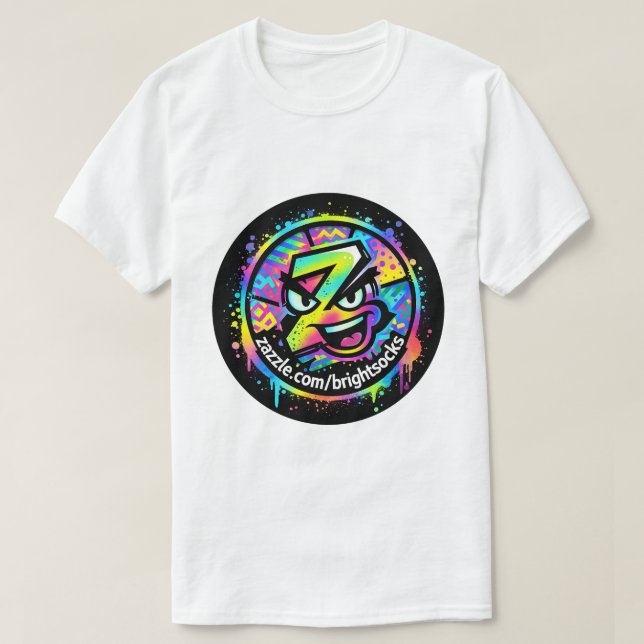 T-shirt Logo Chaussettes Brillantes Z (Design devant)