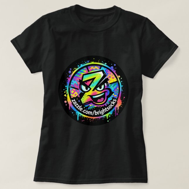 T-shirt Logo Chaussettes Brillantes Z (Design devant)