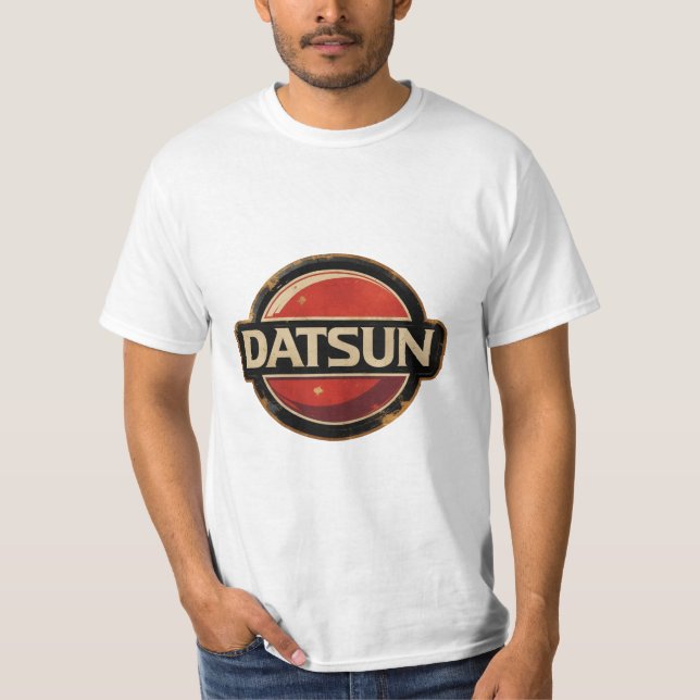 T-shirt Logo Classic Retro Datsun (Devant)