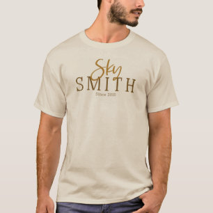 T-shirt Logo classique en or T