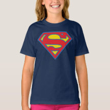 Logo classique Supergirl avec fond bleu