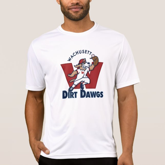 T-shirt Logo collégial d'équipe de baseball de Dawgs de (Devant)