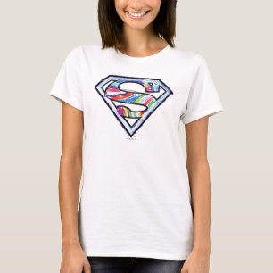 T-shirt Logo coloré de croquis de Supergirl