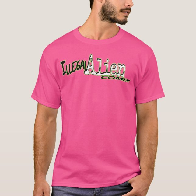 T-shirt Logo Comix Alien illégal (Devant)