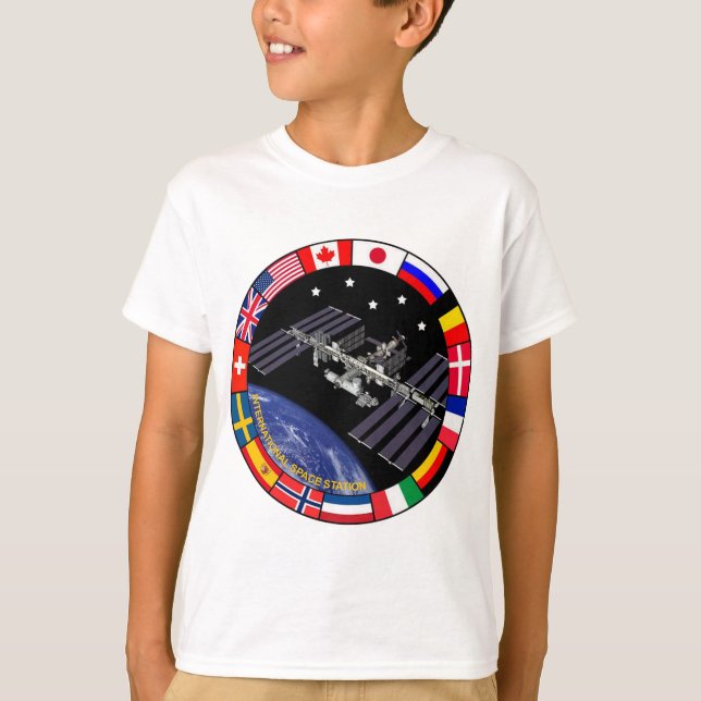 T-shirt Logo composite des membres ISS (Devant)