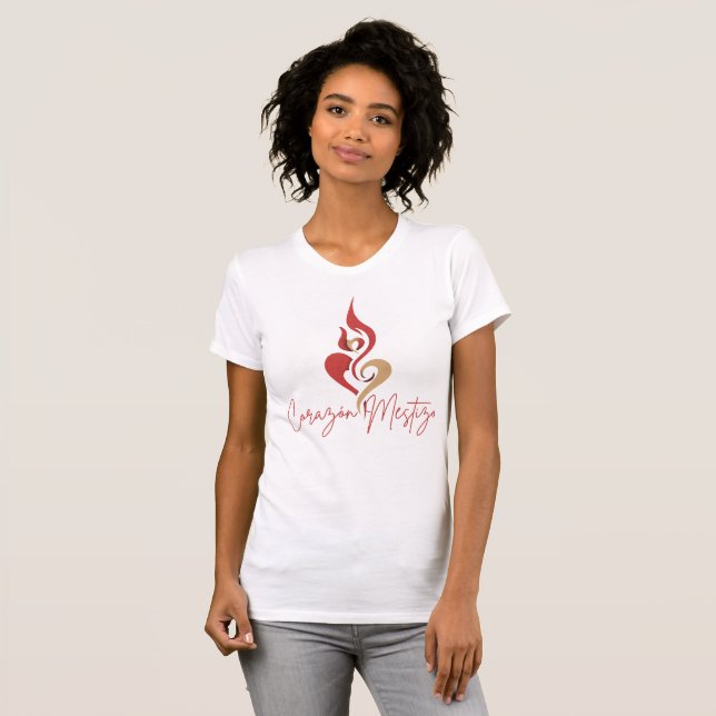 T-Shirt Logo Corazón Mestizo – Là où la passion re (Devant entier)