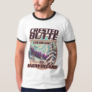 T-shirt logo Crested Butte Colorado Snowboard