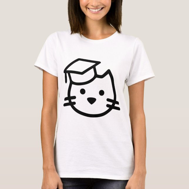 T-shirt Logo d'académie de chaton (Devant)