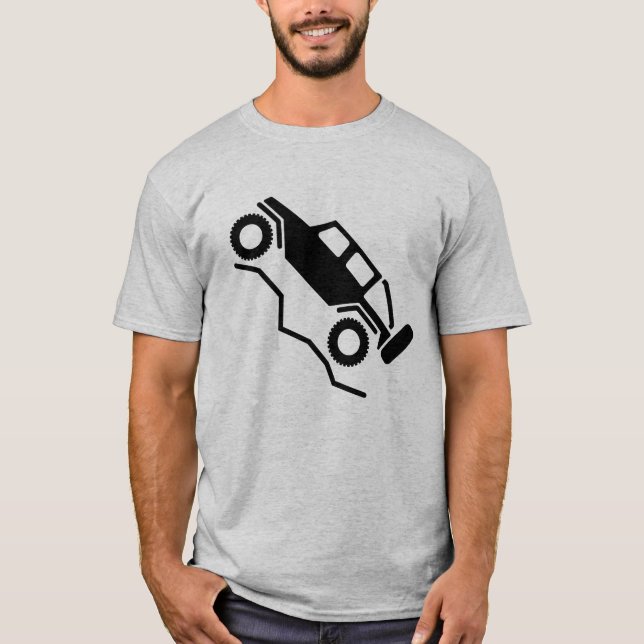 T-shirt Logo d'accrochage de roche hors ligne 4wd (Devant)