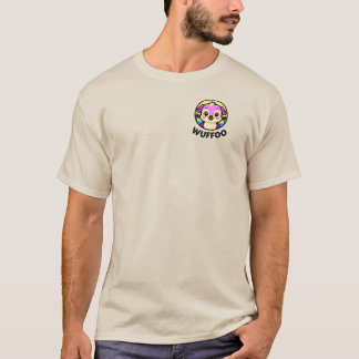 T-shirt Logo d'animation de Wuffoo Adventures Chiot Mignon