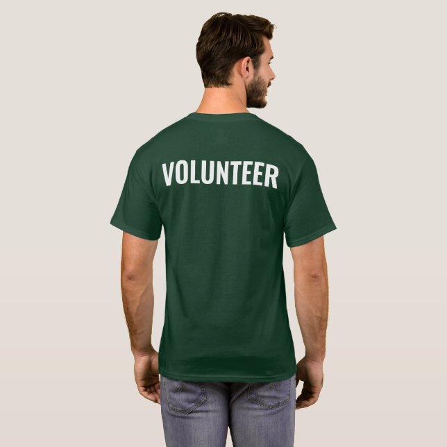 T-shirt Logo dans la poche poitrine, dos de bénévole (Dos entier)