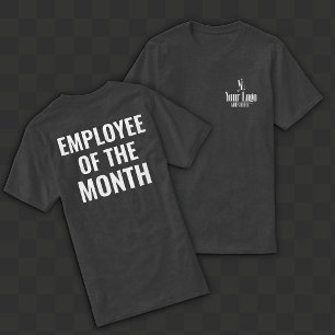 T-shirt Logo dans la poche poitrine Employé du mois Dos