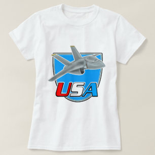 T-shirt logo d'avion à réaction USA