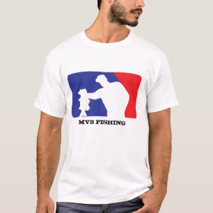T-shirt Logo de base-ball pour la pêche au bar