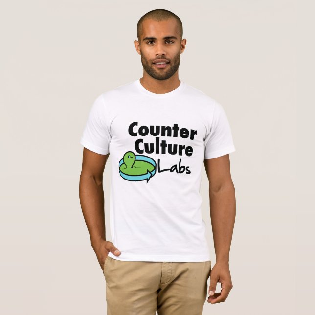 T-shirt Logo de base de contre- laboratoires de culture (Devant entier)