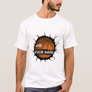 T-shirt Logo de basket-ball, Basketball Nom personnalisé