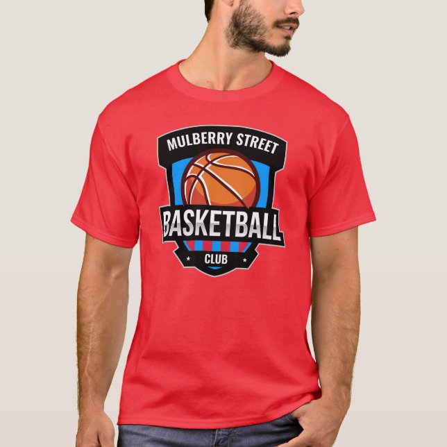 T-shirt Logo de basket-ball personnalisé (Devant)