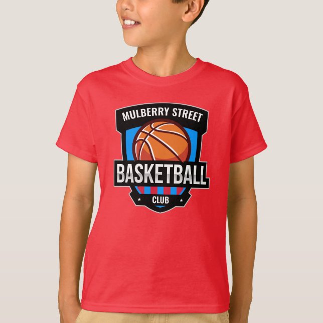 T-shirt Logo de basket-ball personnalisé (Devant)