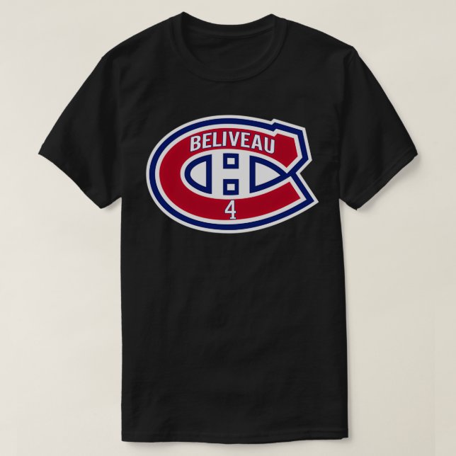 T-shirt Logo de Beliveau Habs (Design devant)