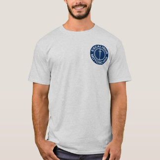 T-shirt Logo de bleu d'automobiles d'Excalibur