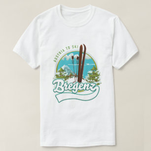 T-shirt Logo de Bregenz Autriche pour skier
