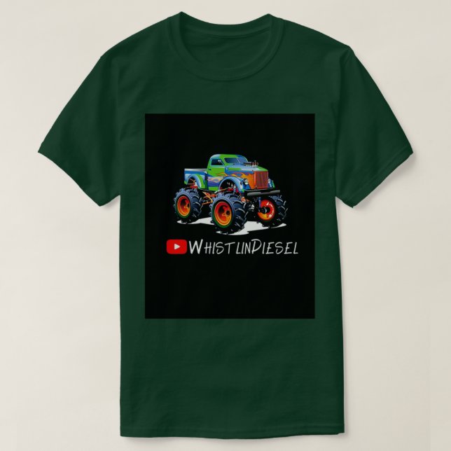 T-shirt logo de camion monster (Design devant)