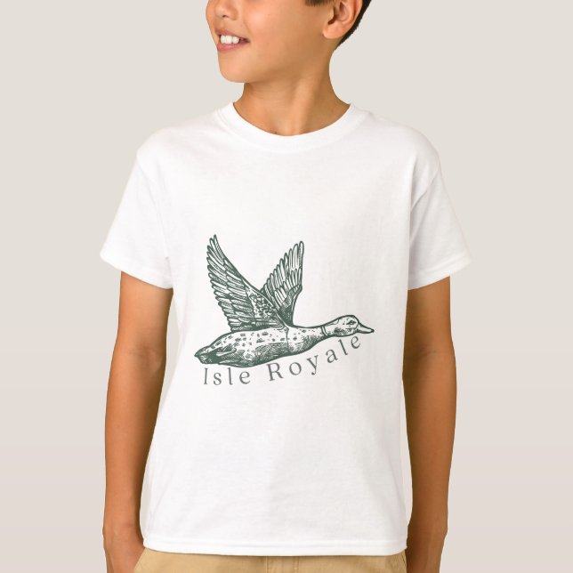 T-shirt logo de canard d'Isle Royale (Devant)