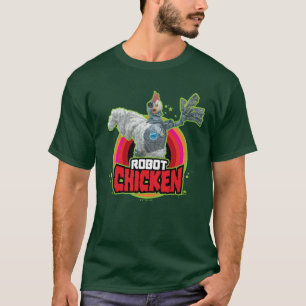 T-shirt Logo de caractères de poulet robotique