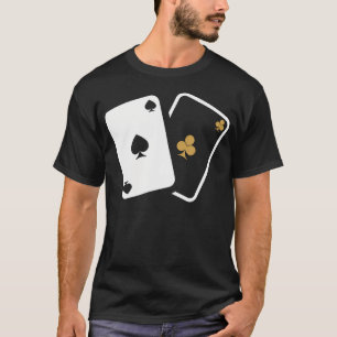 T-shirt Logo de carte de poker silhouette de Las Vegas