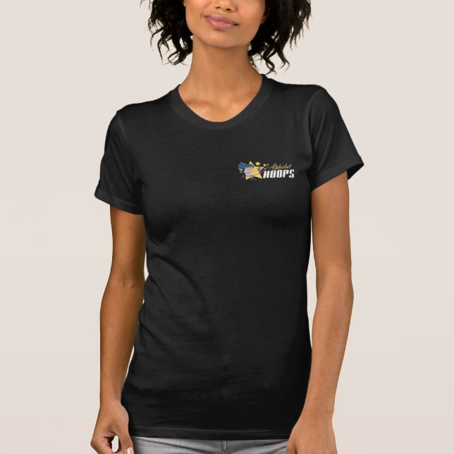 T-shirt Logo de cercles d'alphabet sur l'arrière - plan (Devant)