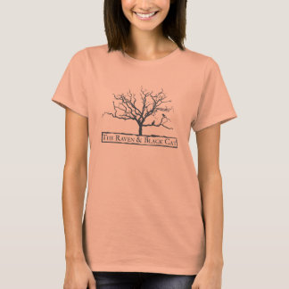 T-shirt Logo de chat noir et corbeau Tee