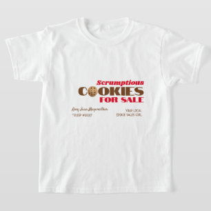 T-shirt Logo de cookies, collecte de fonds pour la vente d