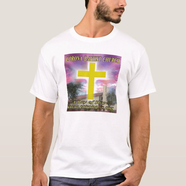 T-shirt Logo de couleur d'église baptiste de couronne (Devant)
